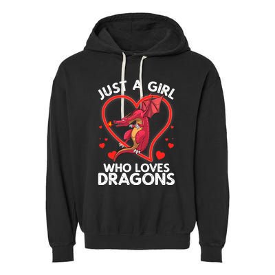 Cool Dragon For Wo Girl Dragons Mythical Dragon Lovers Garment-Dyed Fleece Hoodie