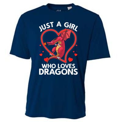 Cool Dragon For Wo Girl Dragons Mythical Dragon Lovers Cooling Performance Crew T-Shirt