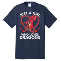 Cool Dragon For Wo Girl Dragons Mythical Dragon Lovers Tall T-Shirt