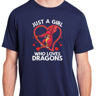 Cool Dragon For Wo Girl Dragons Mythical Dragon Lovers Adult ChromaSoft Performance T-Shirt