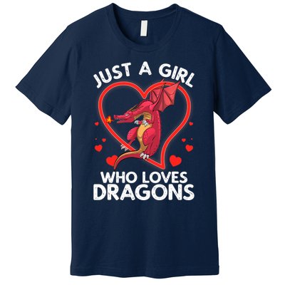 Cool Dragon For Wo Girl Dragons Mythical Dragon Lovers Premium T-Shirt