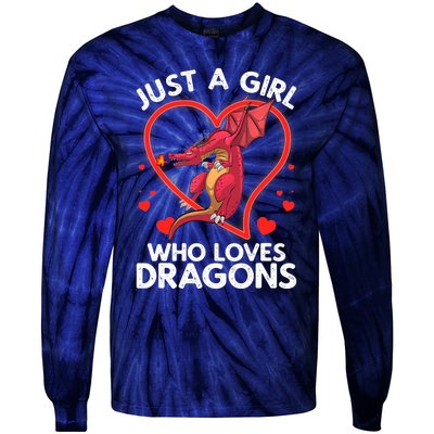 Cool Dragon For Wo Girl Dragons Mythical Dragon Lovers Tie-Dye Long Sleeve Shirt