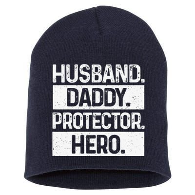 Cool Daddy For Dad Husband Hero Protector Male Parent Short Acrylic Beanie