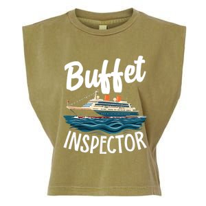 Cruise Design For Women Buffet Inspector Funny Cruise Garment-Dyed Women's Muscle Tee