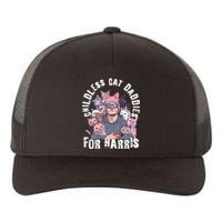 Cat Daddies For Harris Vote Hat Feminist Cat Dad Yupoong Adult 5-Panel Trucker Hat