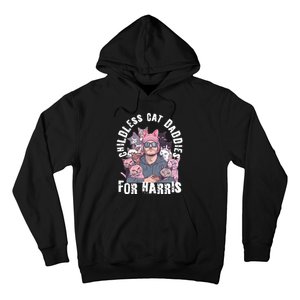 Cat Daddies For Harris Vote Hat Feminist Cat Dad Hoodie