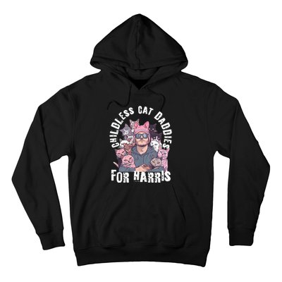 Cat Daddies For Harris Vote Hat Feminist Cat Dad Hoodie