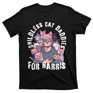 Cat Daddies For Harris Vote Hat Feminist Cat Dad T-Shirt