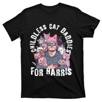 Cat Daddies For Harris Vote Hat Feminist Cat Dad T-Shirt