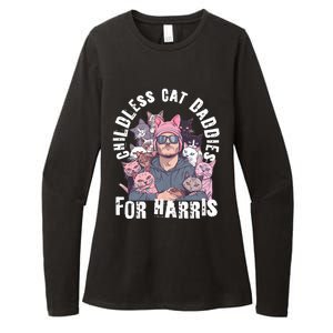 Cat Daddies For Harris Vote Hat Feminist Cat Dad Womens CVC Long Sleeve Shirt