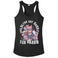 Cat Daddies For Harris Vote Hat Feminist Cat Dad Ladies PosiCharge Competitor Racerback Tank