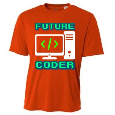 Coder Design Funny Programmer Computer Science Gift Cooling Performance Crew T-Shirt