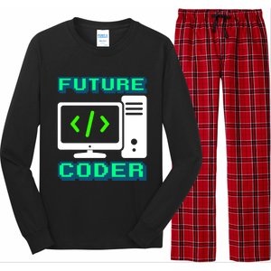 Coder Design Funny Programmer Computer Science Gift Long Sleeve Pajama Set