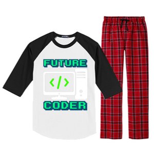 Coder Design Funny Programmer Computer Science Gift Raglan Sleeve Pajama Set