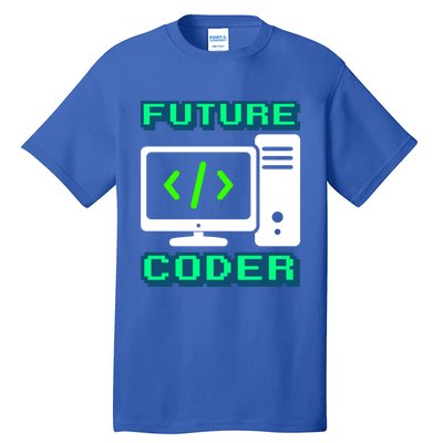 Coder Design Funny Programmer Computer Science Gift Tall T-Shirt