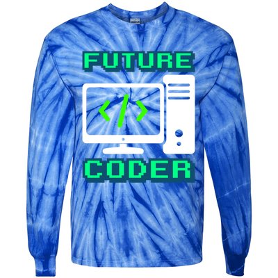 Coder Design Funny Programmer Computer Science Gift Tie-Dye Long Sleeve Shirt