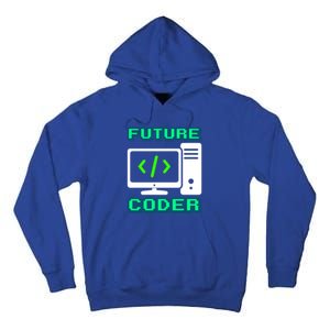 Coder Design Funny Programmer Computer Science Gift Tall Hoodie