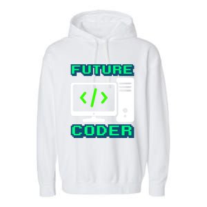 Coder Design Funny Programmer Computer Science Gift Garment-Dyed Fleece Hoodie