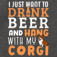 Corgi Dad Funny Father's Day Dog Lover Gift Beer Vector Backpack