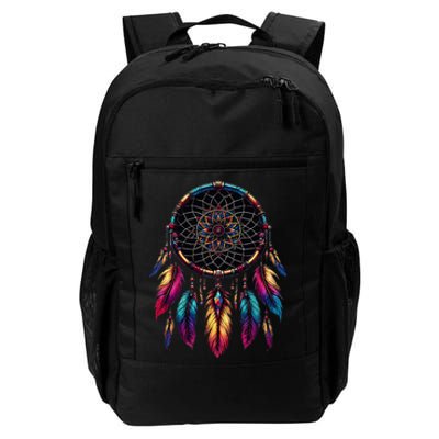 Colorful Dreamcatcher Feather Native American Indian Art Daily Commute Backpack