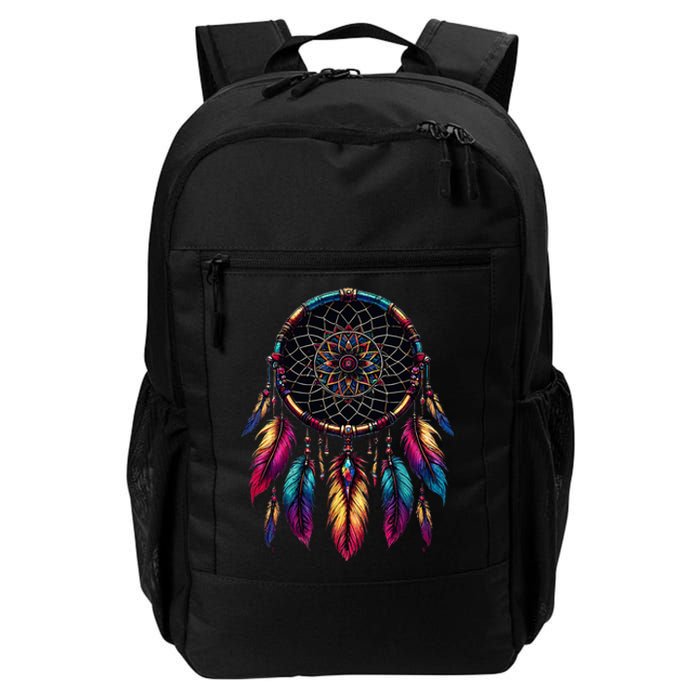 Colorful Dreamcatcher Feather Native American Indian Art Daily Commute Backpack