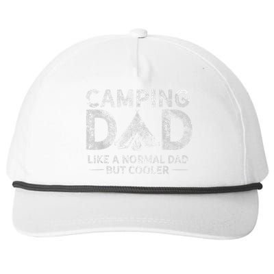 Camping Dad Funny Camper Fathers Day Camping Dad Snapback Five-Panel Rope Hat