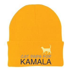 Cat Dads For Kamala Harris For President 2024 Gift Knit Cap Winter Beanie