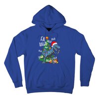 Christmas Dinosaur Fa Rawr Tmeaningful Giftrex Santa Funny Dino Xmas Fun Cool Gi Hoodie