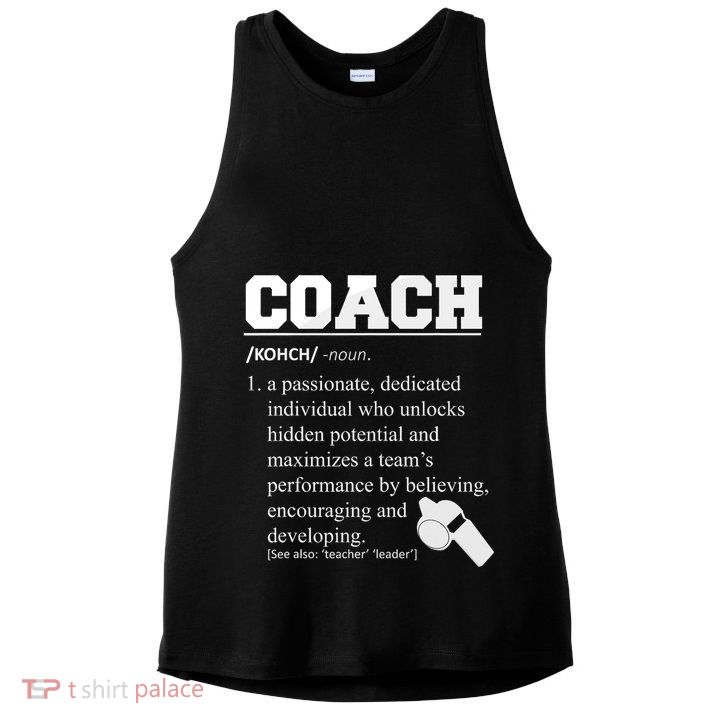 Coach Definition Funny Coach Ladies PosiCharge Tri-Blend Wicking Tank