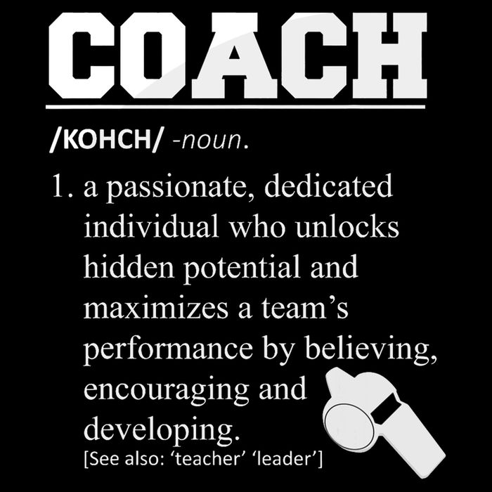 Coach Definition Funny Coach Youth Performance Sprint T-Shirt