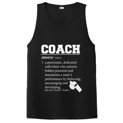 Coach Definition Funny Coach PosiCharge Competitor Tank