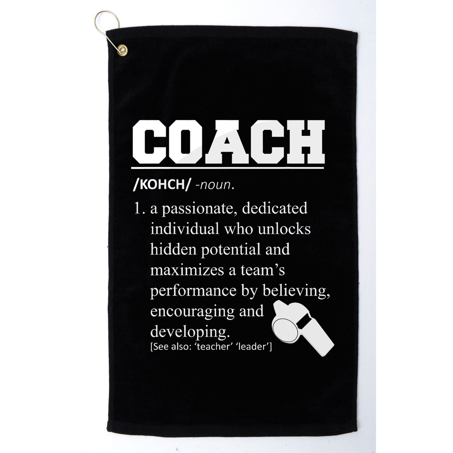 Coach Definition Funny Coach Golf Towel