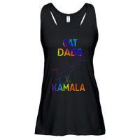 Cat Dads For Kamala Tiedye Harris Madam President 47 Gift Ladies Essential Flowy Tank