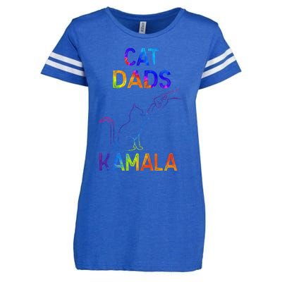 Cat Dads For Kamala Tiedye Harris Madam President 47 Gift Enza Ladies Jersey Football T-Shirt