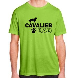 Cavalier Dad Funny Cute Dog Owner Adopt Rescue Fathers Day Gift Adult ChromaSoft Performance T-Shirt