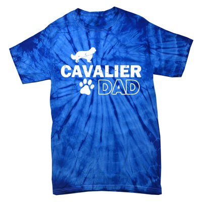 Cavalier Dad Funny Cute Dog Owner Adopt Rescue Fathers Day Gift Tie-Dye T-Shirt