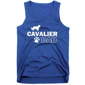 Cavalier Dad Funny Cute Dog Owner Adopt Rescue Fathers Day Gift Tank Top