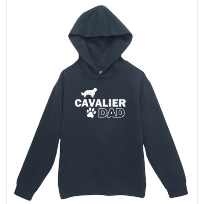 Cavalier Dad Funny Cute Dog Owner Adopt Rescue Fathers Day Gift Urban Pullover Hoodie