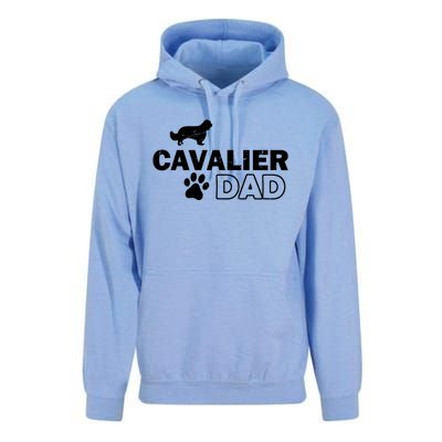 Cavalier Dad Funny Cute Dog Owner Adopt Rescue Fathers Day Gift Unisex Surf Hoodie