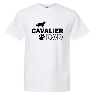 Cavalier Dad Funny Cute Dog Owner Adopt Rescue Fathers Day Gift Garment-Dyed Heavyweight T-Shirt