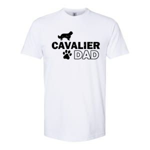 Cavalier Dad Funny Cute Dog Owner Adopt Rescue Fathers Day Gift Softstyle CVC T-Shirt