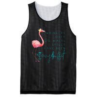 Cute Design Flamingo Wrinkles Only Go Where Smiles Have Been Mesh Reversible Basketball Jersey Tank