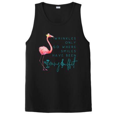 Cute Design Flamingo Wrinkles Only Go Where Smiles Have Been PosiCharge Competitor Tank