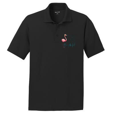 Cute Design Flamingo Wrinkles Only Go Where Smiles Have Been PosiCharge RacerMesh Polo