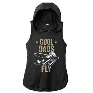 Cool Dads Fly Seaplane Gift Pilot Airplane Gift Ladies PosiCharge Tri-Blend Wicking Draft Hoodie Tank