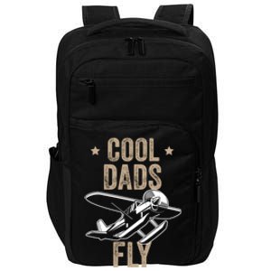 Cool Dads Fly Seaplane Gift Pilot Airplane Gift Impact Tech Backpack