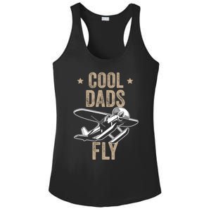 Cool Dads Fly Seaplane Gift Pilot Airplane Gift Ladies PosiCharge Competitor Racerback Tank