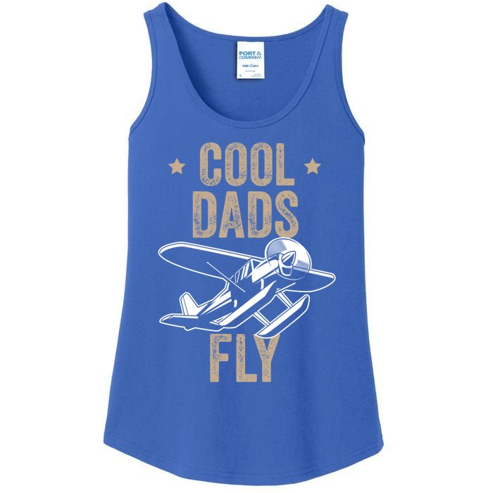 Cool Dads Fly Seaplane Gift Pilot Airplane Gift Ladies Essential Tank