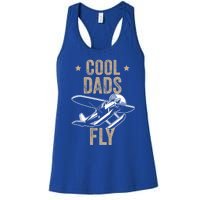 Cool Dads Fly Seaplane Gift Pilot Airplane Gift Women's Racerback Tank