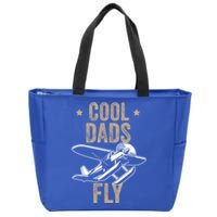 Cool Dads Fly Seaplane Gift Pilot Airplane Gift Zip Tote Bag